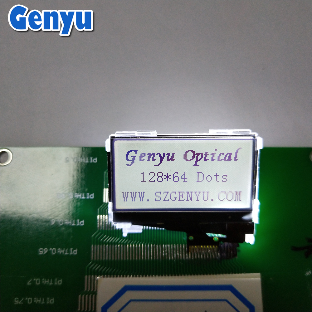 Custom FSTN 128*64 COG LCD Display 12864 Monochrome LCD manufacturers