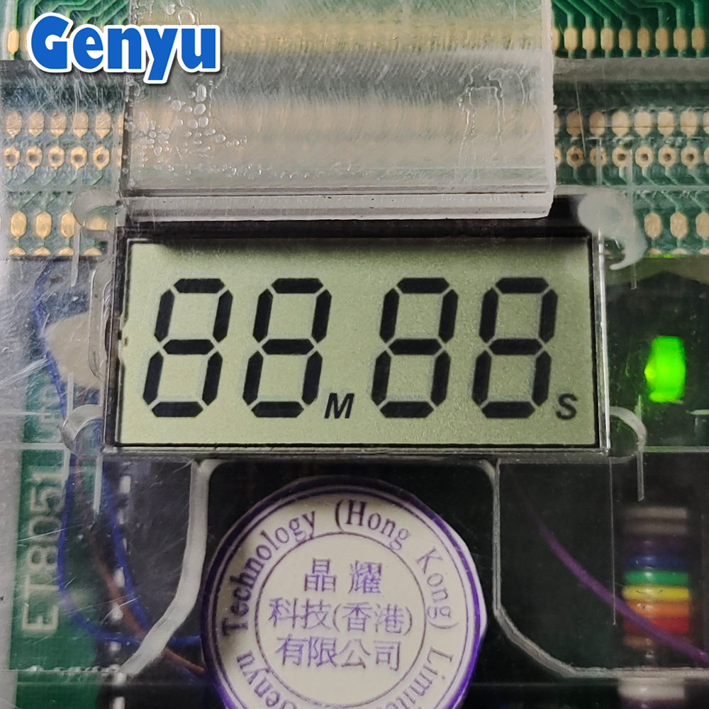 Custom TN LCD 4 digit 7 Segment LCD Display For Timer Hour Meters