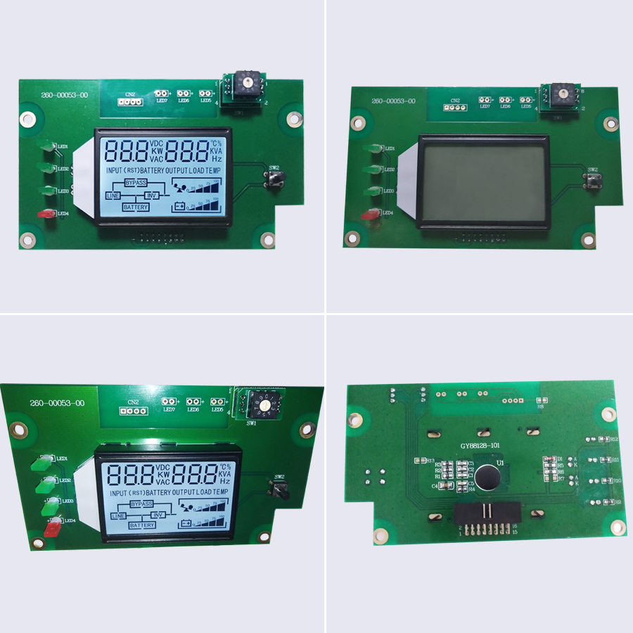 Manufacturer OEM COB Custom Segment lcd Display TN Screen For UPS Power display