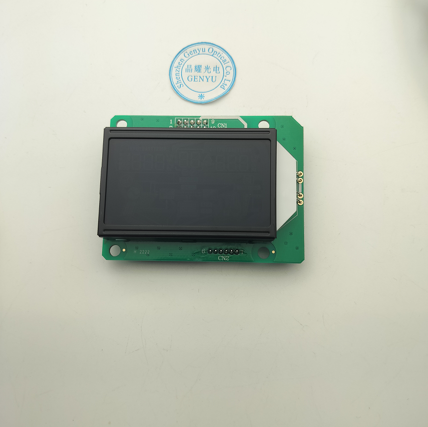 custom Inverter LCD China LCD supplier Monochrome HTN Blue segment LCD display