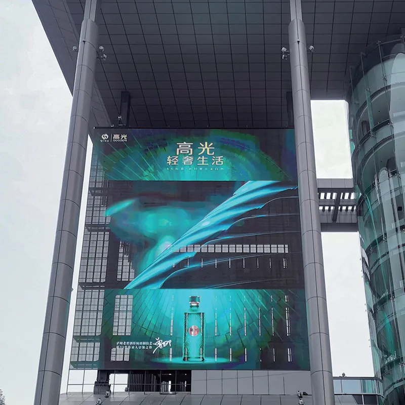 Outdoor Facade Transparent Led Screen For Fixed