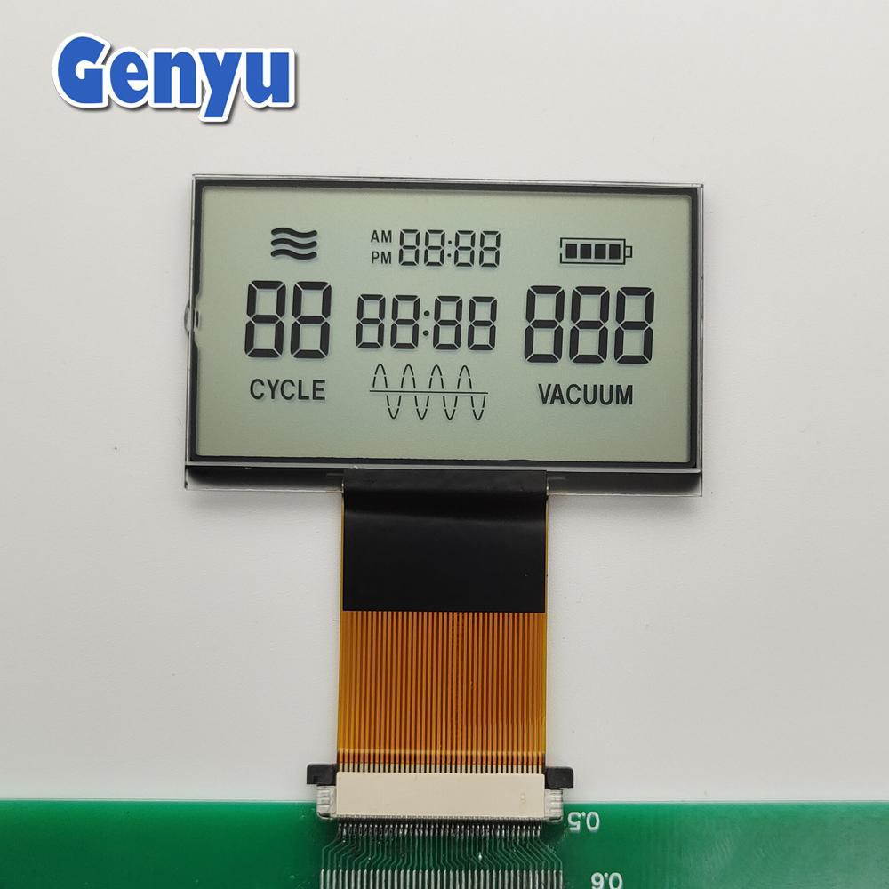 Customized medical display HTN LCD with FPC Segment LCD Display  For Breast Pump LCD