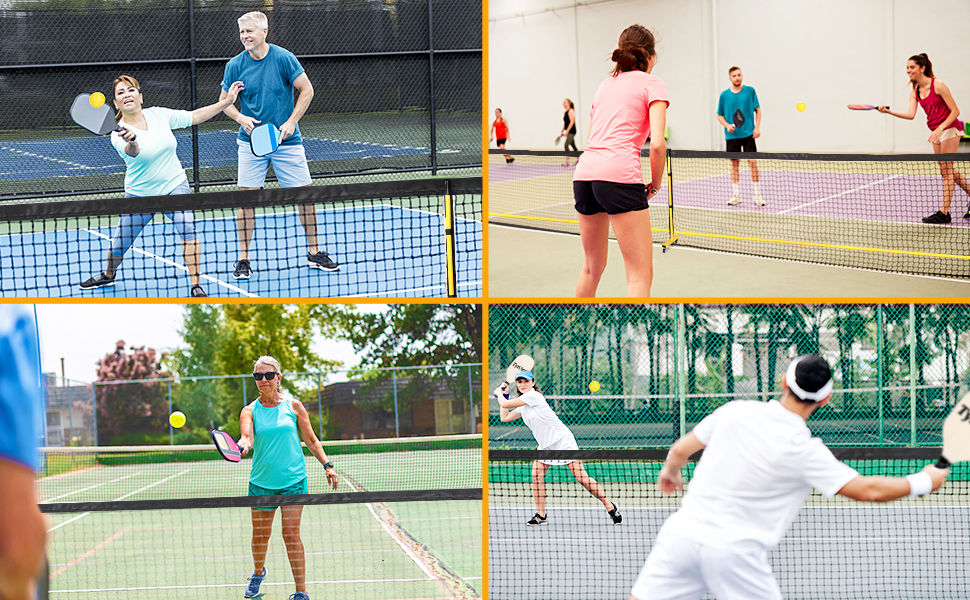 Whether indoor pickleball courts made of the same material as badminton courts?