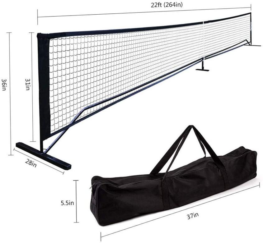 What's pickleball net's standard size