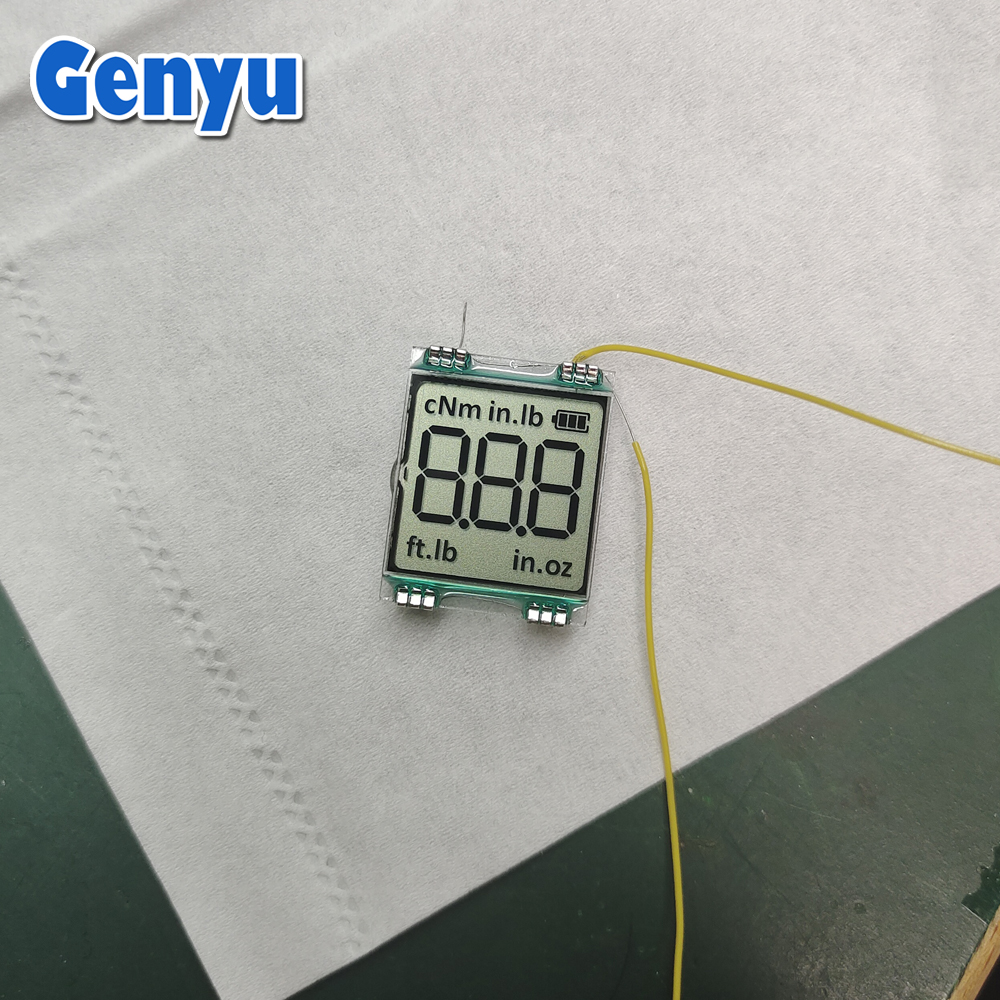 Low Power Consumption 1.2 Inch Mini LCD display 3 digits Custom TN Grey segment LCD