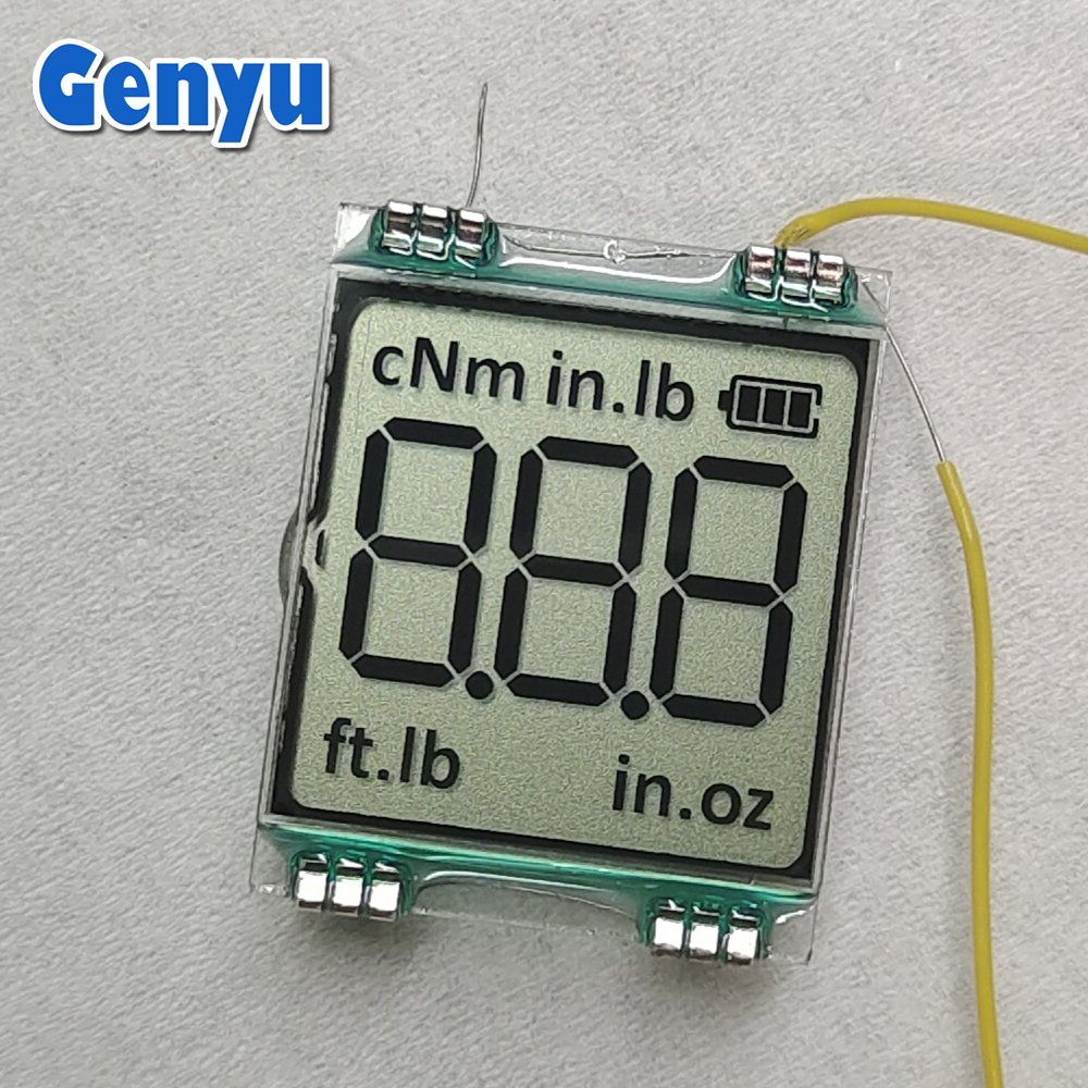 Low Power Consumption 1.2 Inch Mini LCD display 3 digits Custom TN Grey segment LCD