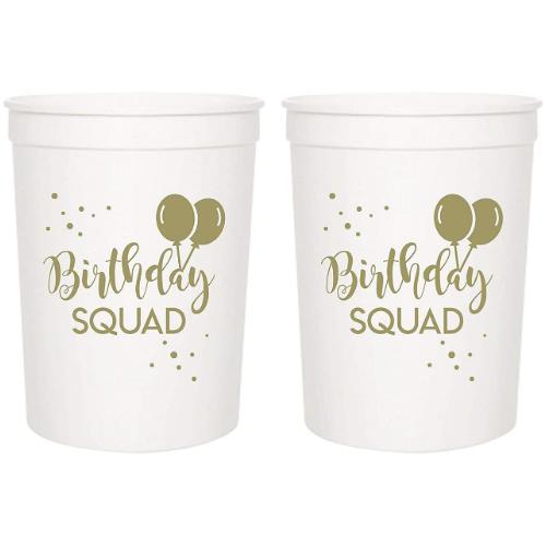 Custom cups for a birthday themed party