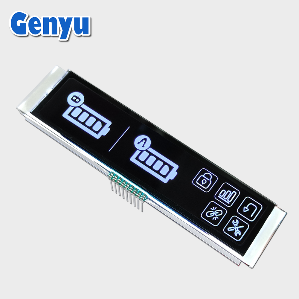 Small Size LCD Manufacturer 9 pin VA BTN White On Black LCD Custom Segment LCD Display Panel