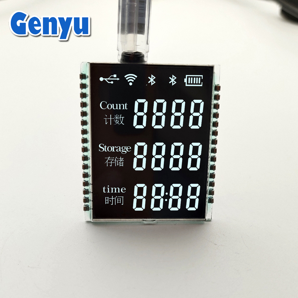 Custom Monochrome LCD Display Factory Mini Black White LCD 7 Segment LCD Display