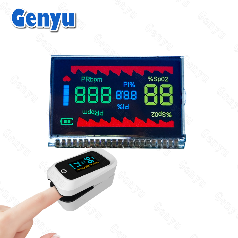 Custom LCD Manufacturer Liquid Crystal Display VA LCD Segment Display for Oximeters