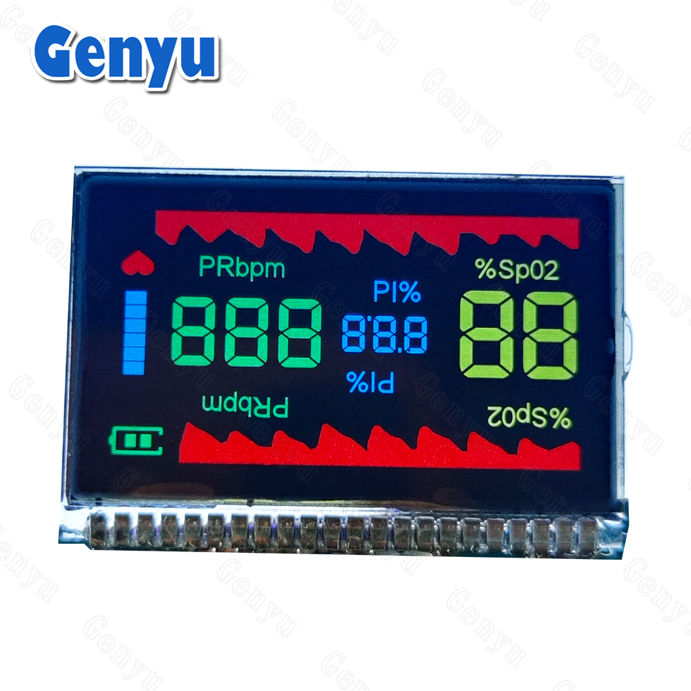 Custom LCD Manufacturer Liquid Crystal Display VA LCD Segment Display for Oximeters