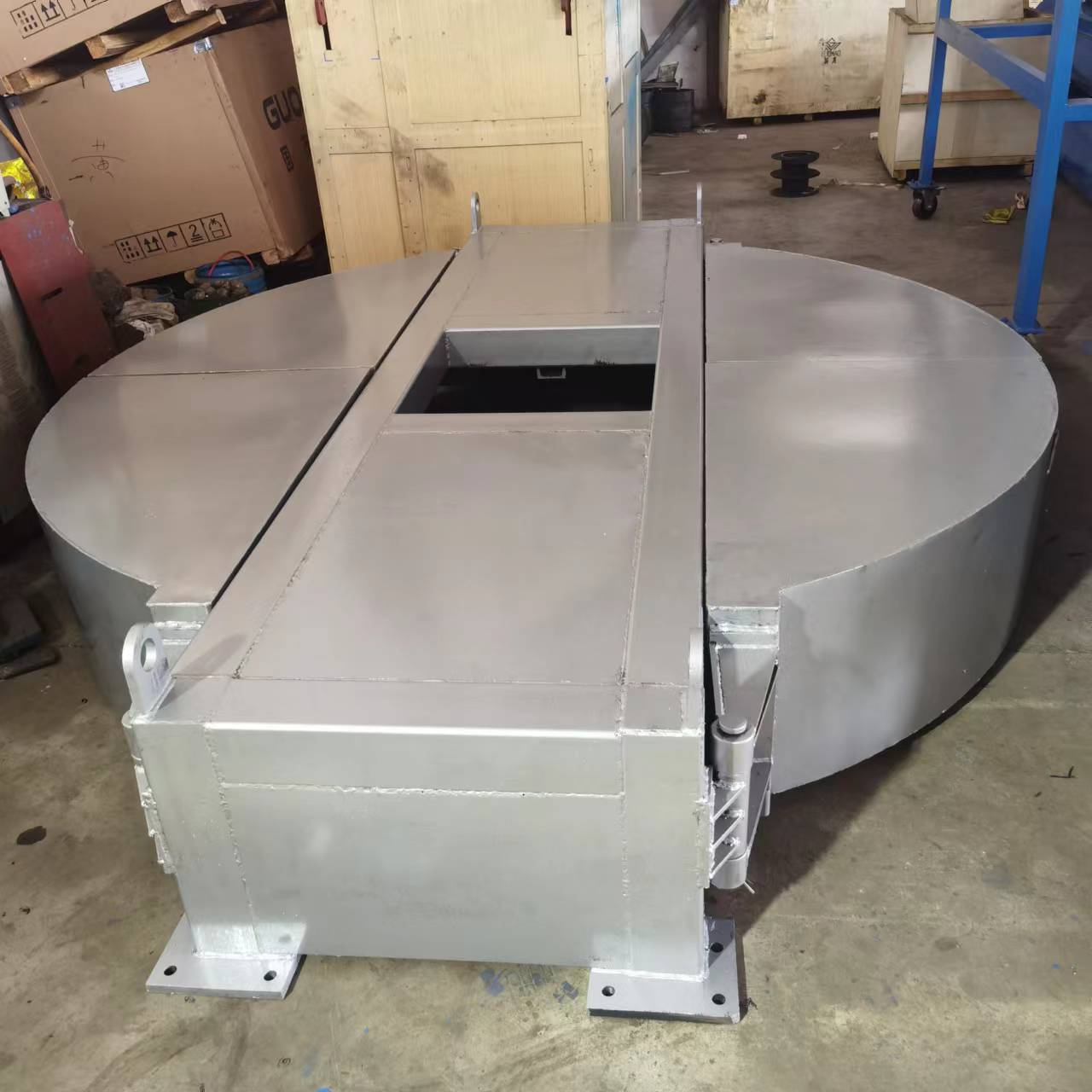 customized size of  cover of smelting pot  for lead smelting refining furnace