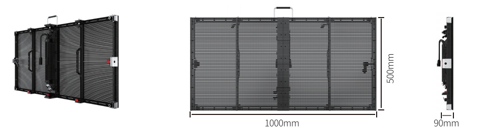 Outdoor Mesh Transparent Led Screen For Hire 