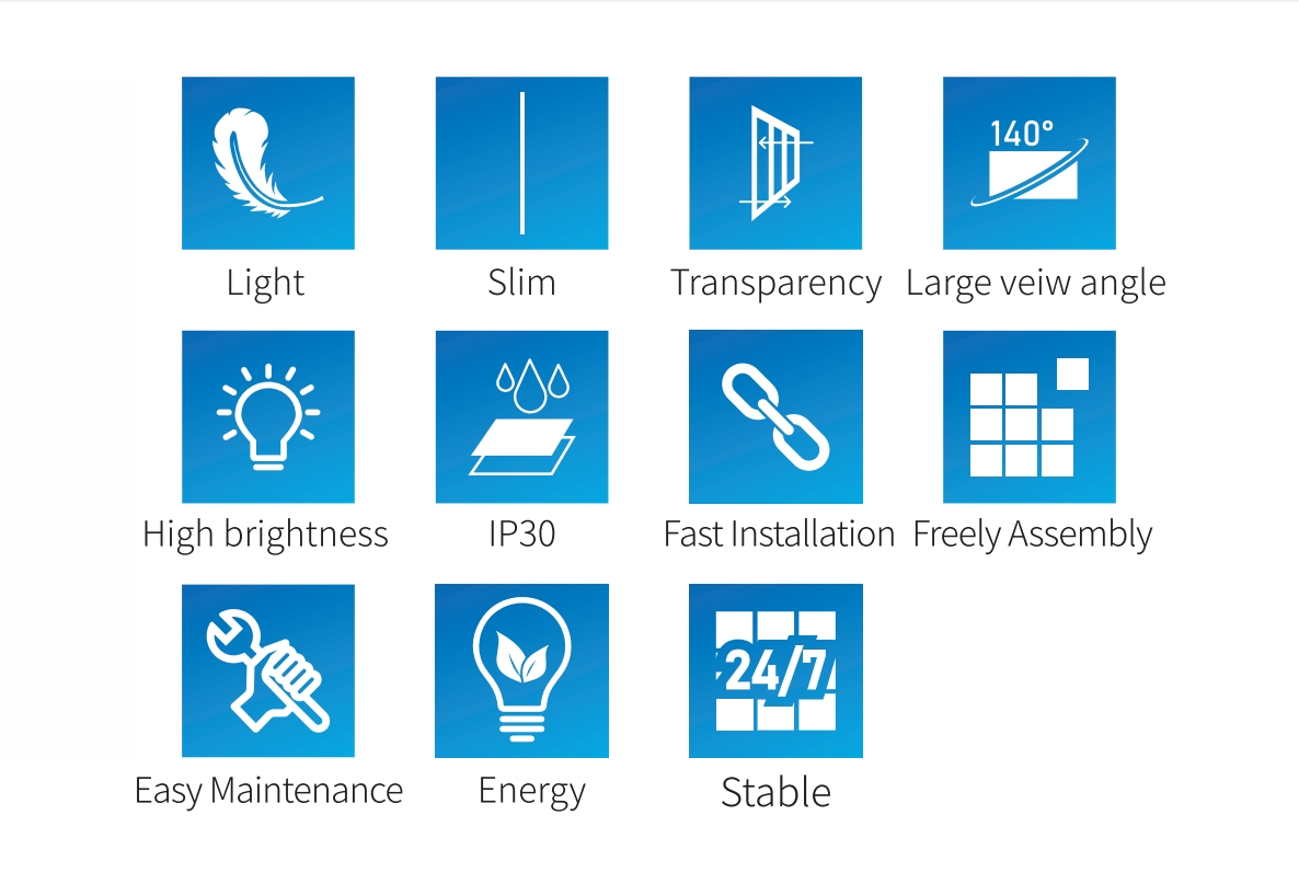 High Transparency Indoor Fixed Led Screen