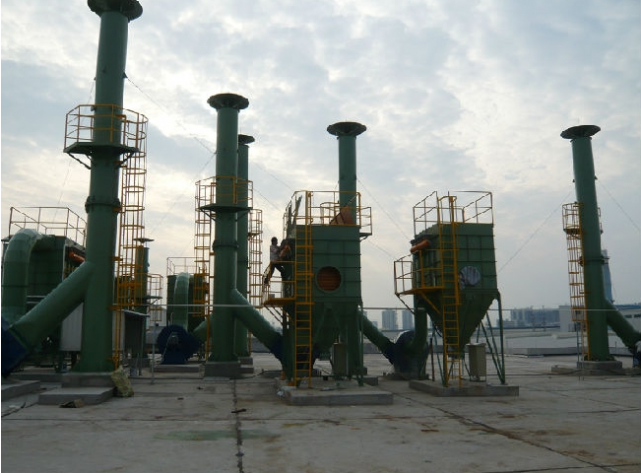 industrial dust collector with polyester filters  for rotary furnace metal & metallurgy machinery