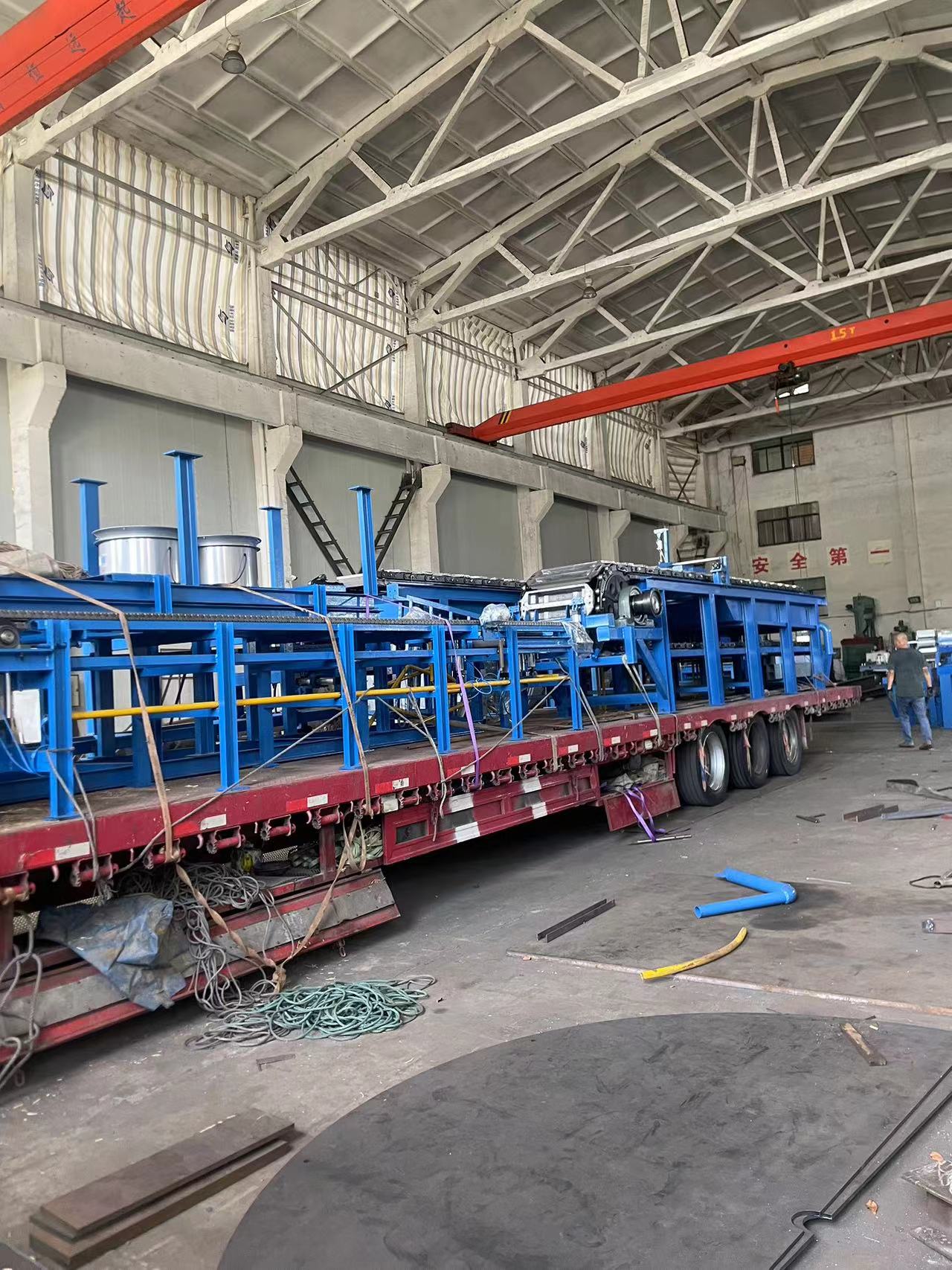 35T lead ingot casting machine with double molds 48KG per ingot to clients factory today 