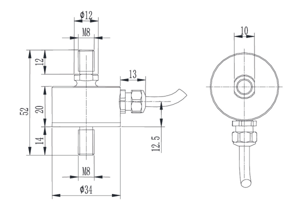 Column Tension And Compression Load Cell