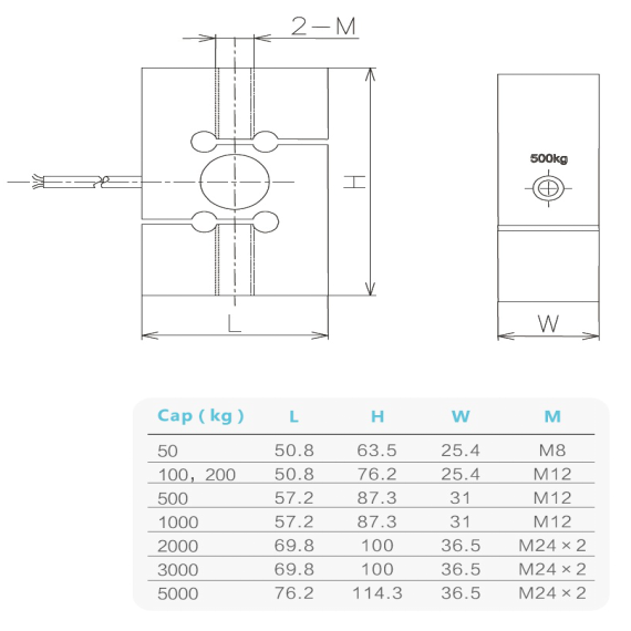 Tension And Compression Load Cell