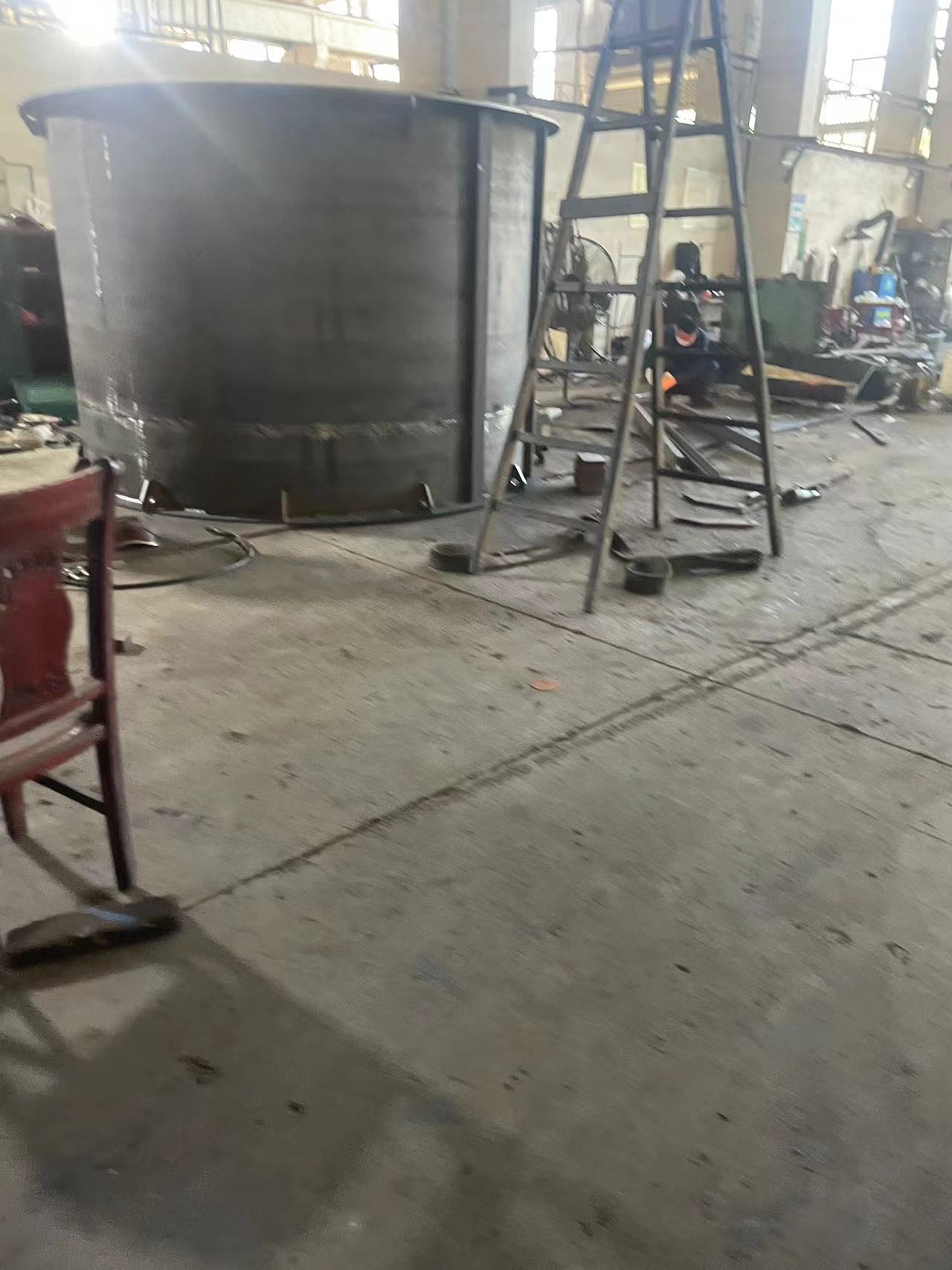 30T lead refining furnace stove , bracket support ,cover ect is making for clients now 