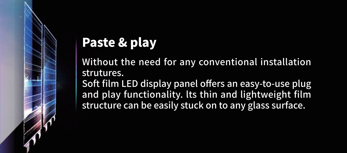 High Definition Crystal Film Transparent LED Screen