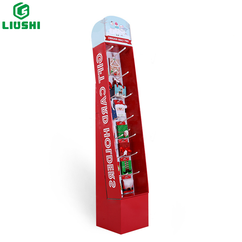 Christmas Gift Card Floor Display Stand for Holiday Cheer