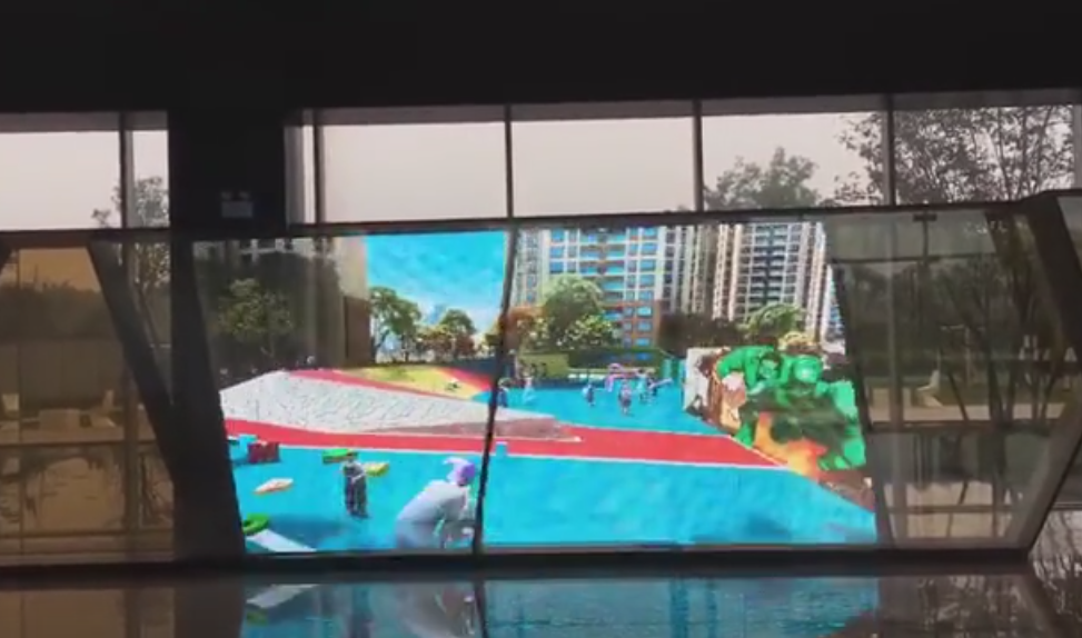 Flexible LED Screen Soft Film Screen For Glass Decorative