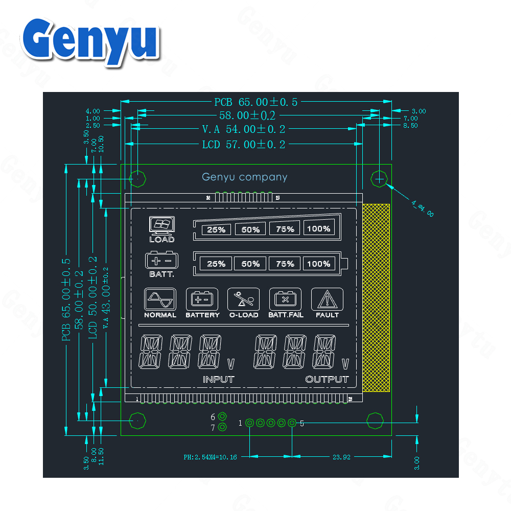 Tn Htn Negative LCD Display PCB board Module Custom Segment LCD Screen