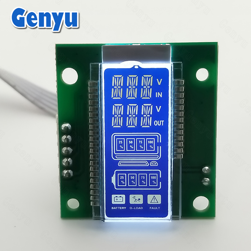 Cusotm LCD Display HT1621 LCD HTN Segment LCD Module For UPS Power