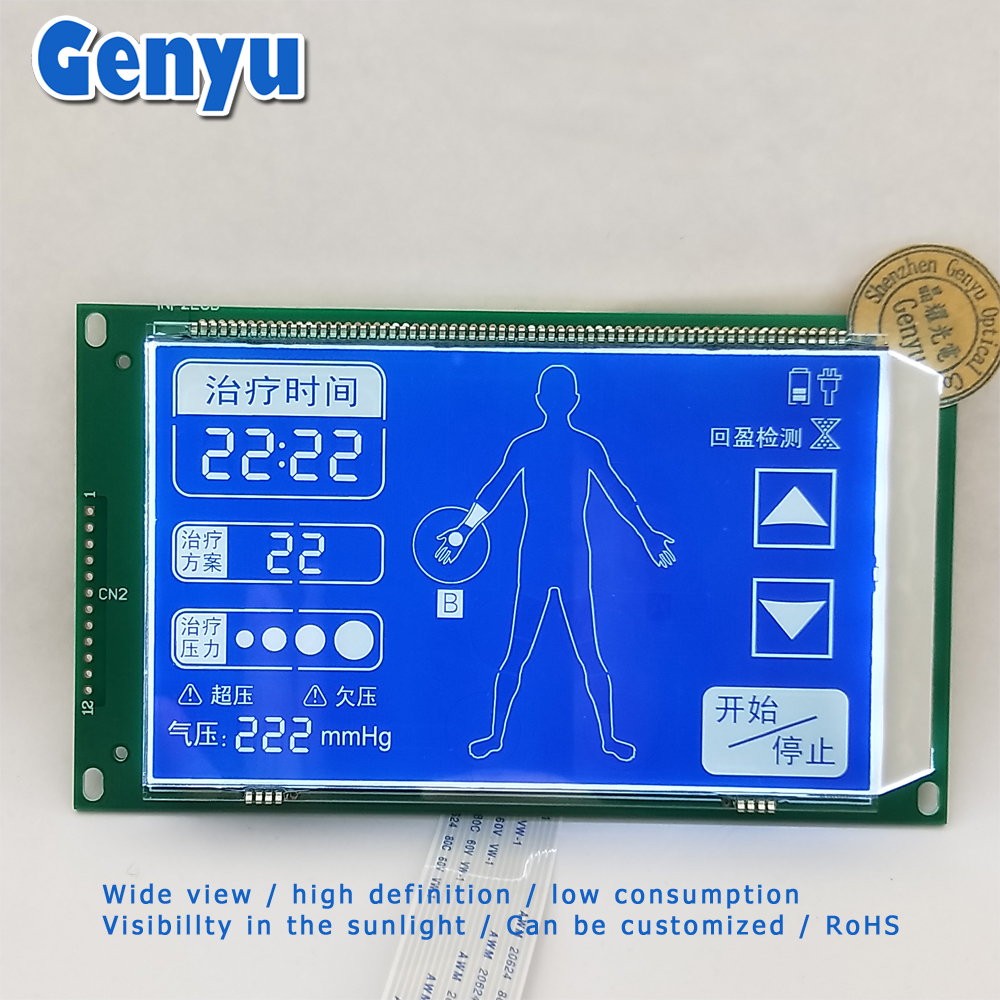 HTN Blue LCD Medical LCD display with Touch LCM Module