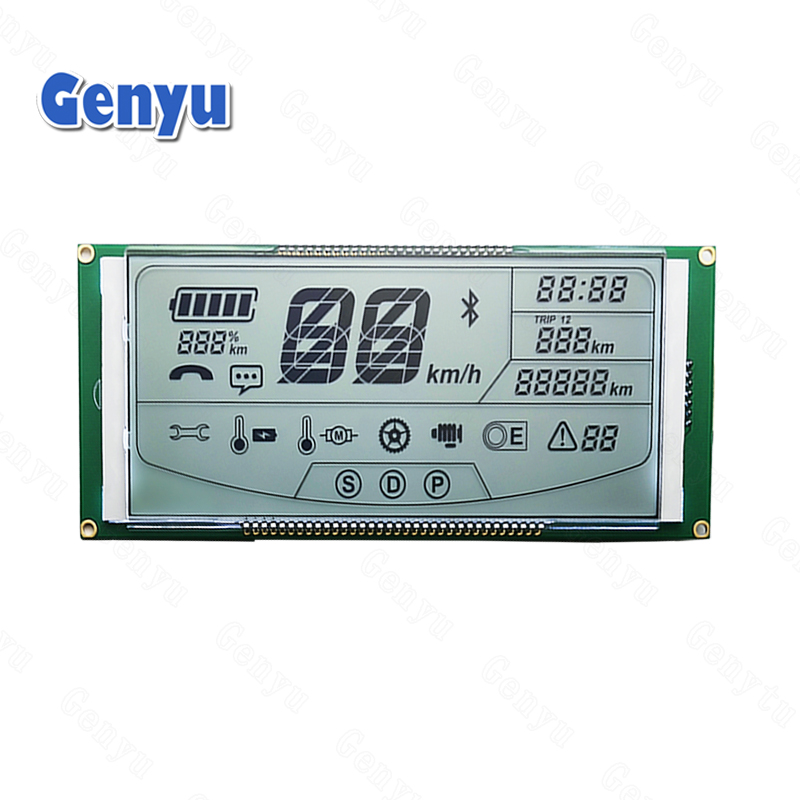 Custom LCD Speedometer LCD display module HTN Positive with PCB Board