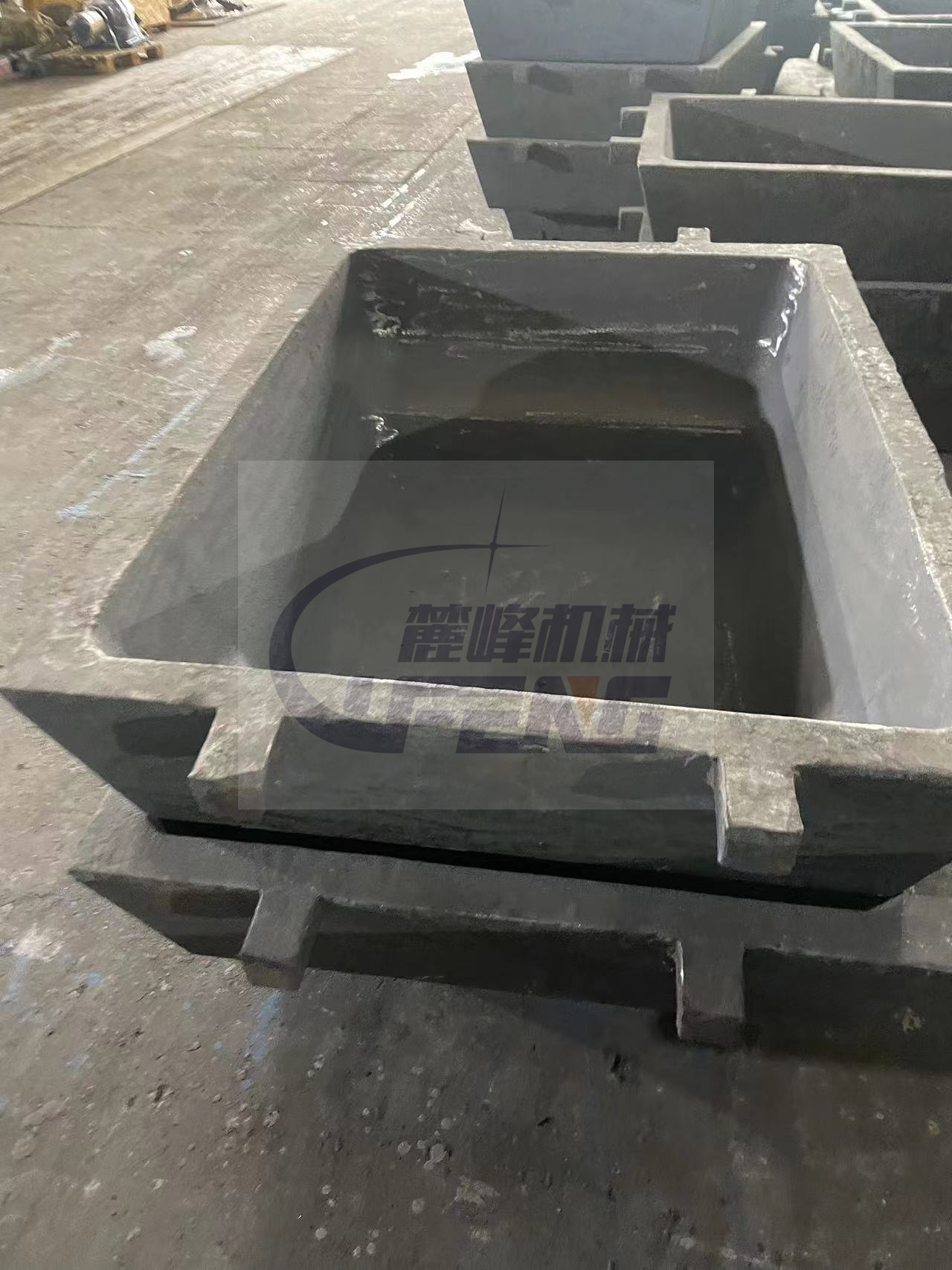 500KG 1T 1.5T 2T crude lead ingot molds for rotary furnace from lufeng machinery company