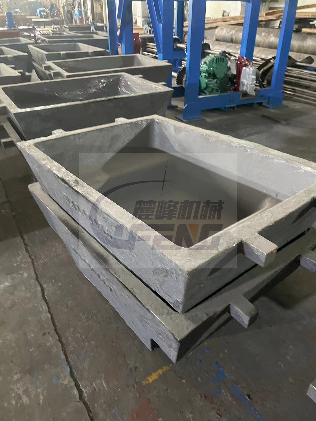 500KG 1T 1.5T 2T crude lead ingot molds for rotary furnace from lufeng machinery company