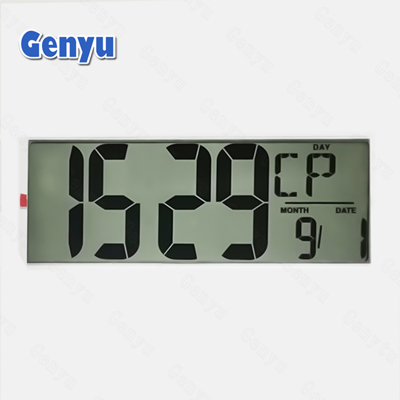 China Factory Customized Large Size Monochrome LCD Display For Clock Display