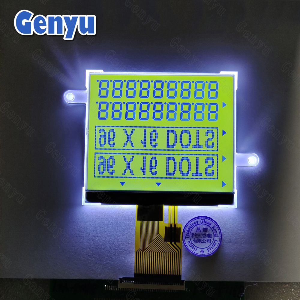 China Factory Custom STN Y-G LCD White LED Backlight Segment LCD For Electronic scale