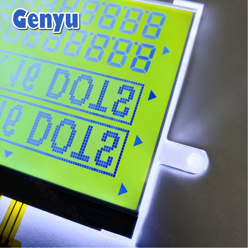 China Factory Custom STN Y-G LCD White LED Backlight Segment LCD For Electronic scale