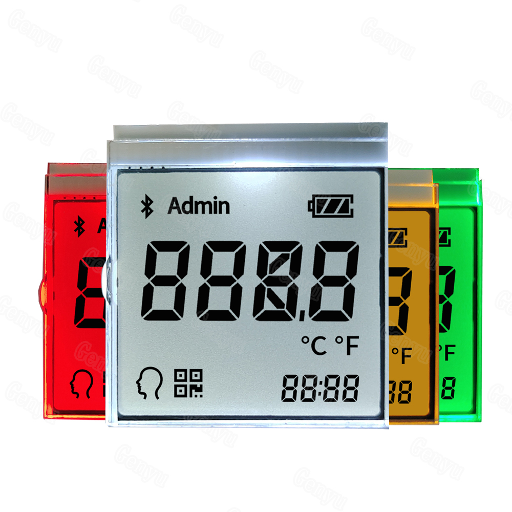 Custom RGB LED Backlight Thermometer LCD Display TN lcd display