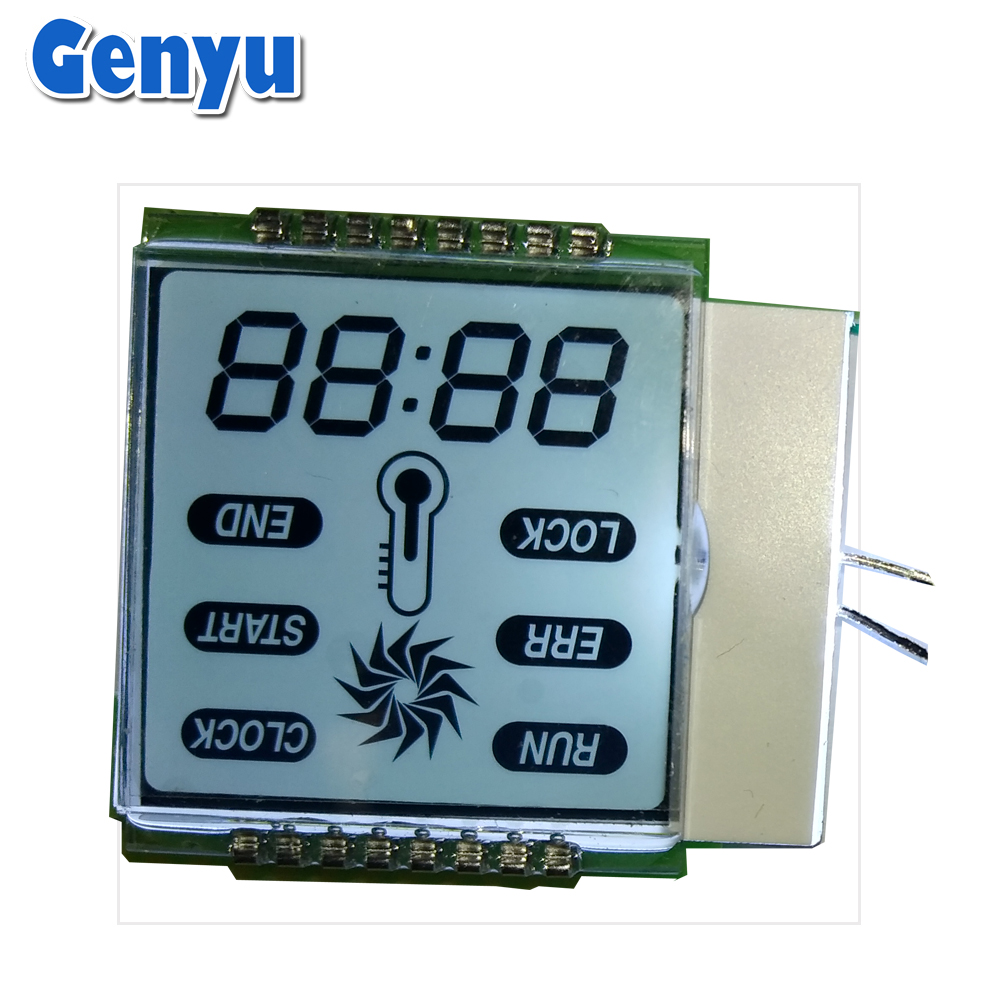 Custom Timer LCD display Monochrome white Segment LCD