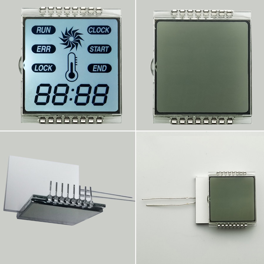 Custom Timer LCD display Monochrome white Segment LCD