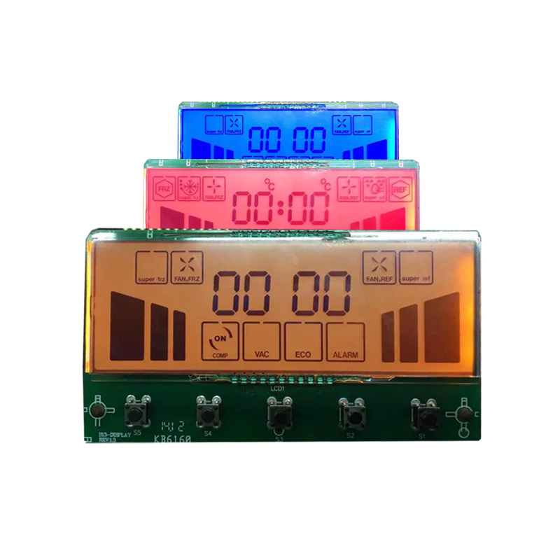 RGB LCD Display 14 segment 6 digit STN FSTN Custom LCD Display