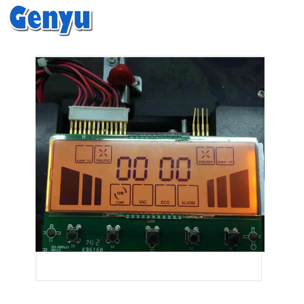 RGB LCD Display 14 segment 6 digit STN FSTN Custom LCD Display