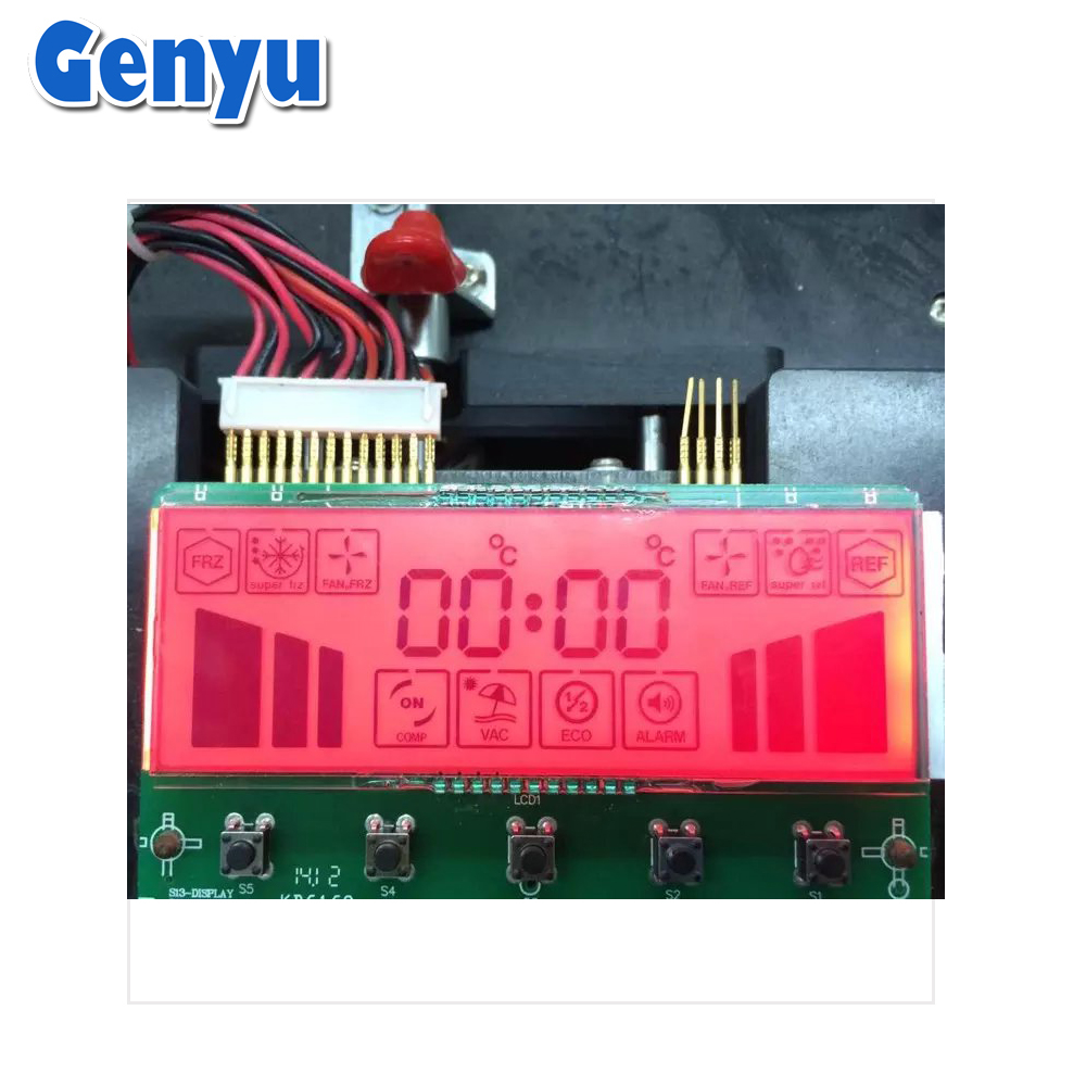 RGB LCD Display 14 segment 6 digit STN FSTN Custom LCD Display