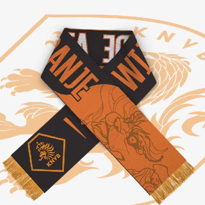 Acrylic Woven Jacquard Football Team Scarf with National Club Logo