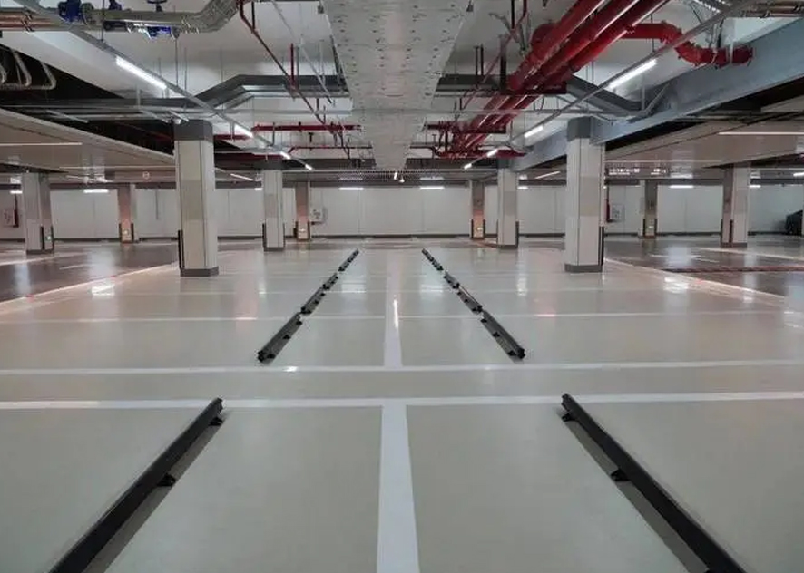 Application of electric heating cable in underground garage