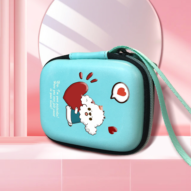 Cartoon Cute Coin Purse Earphone EVA Storage Case
