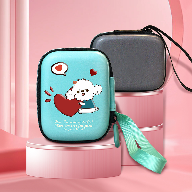 Cartoon Cute Coin Purse Earphone EVA Storage Case