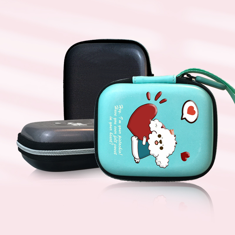 Cartoon Cute Coin Purse Earphone EVA Storage Case