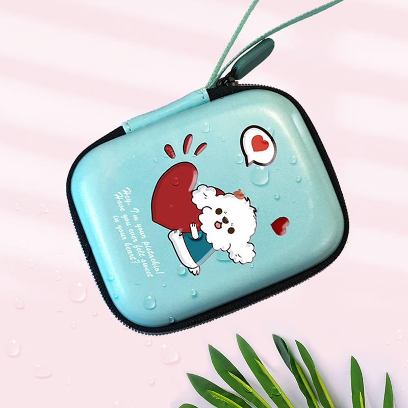 Cartoon Cute Coin Purse Earphone EVA Storage Case