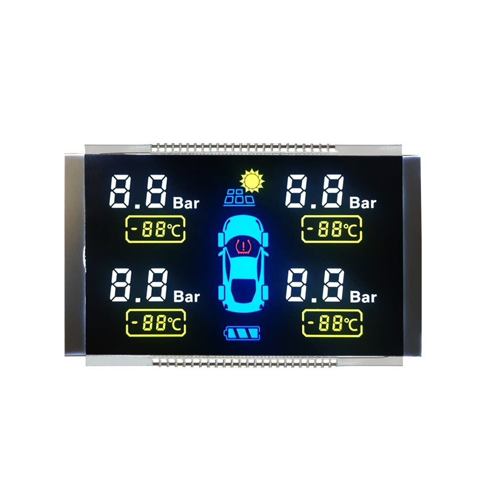 Custom LCD Display VA blakc LCD 7 Segment LCD Display For TPMS