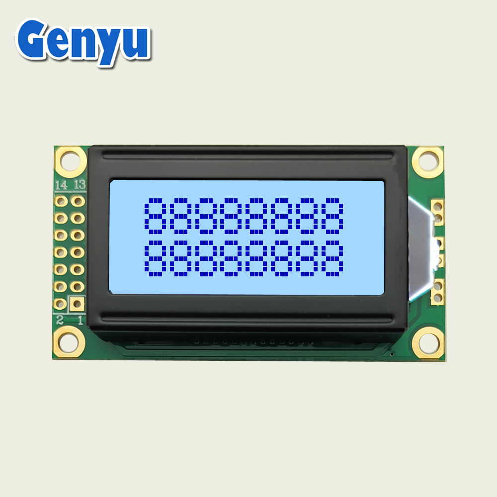 0802 Standard COB LCD Module Grey 8x2 Character Lcd Module