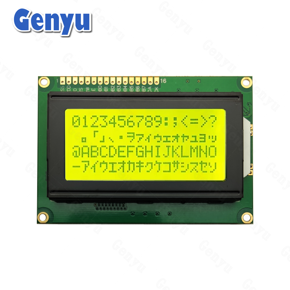 GY1604A Character LCD STN Yellow-Green COB LCD Display 16x4 LCD Screen